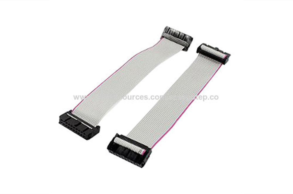 Flat-ribbon cable 14 lines, gray color, 28AWG